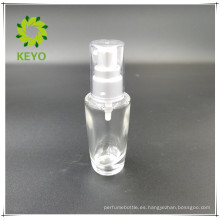 Botella de cristal de la botella de la loción de cristal de 30ml que empaqueta la botella de cristal cosmética transparente